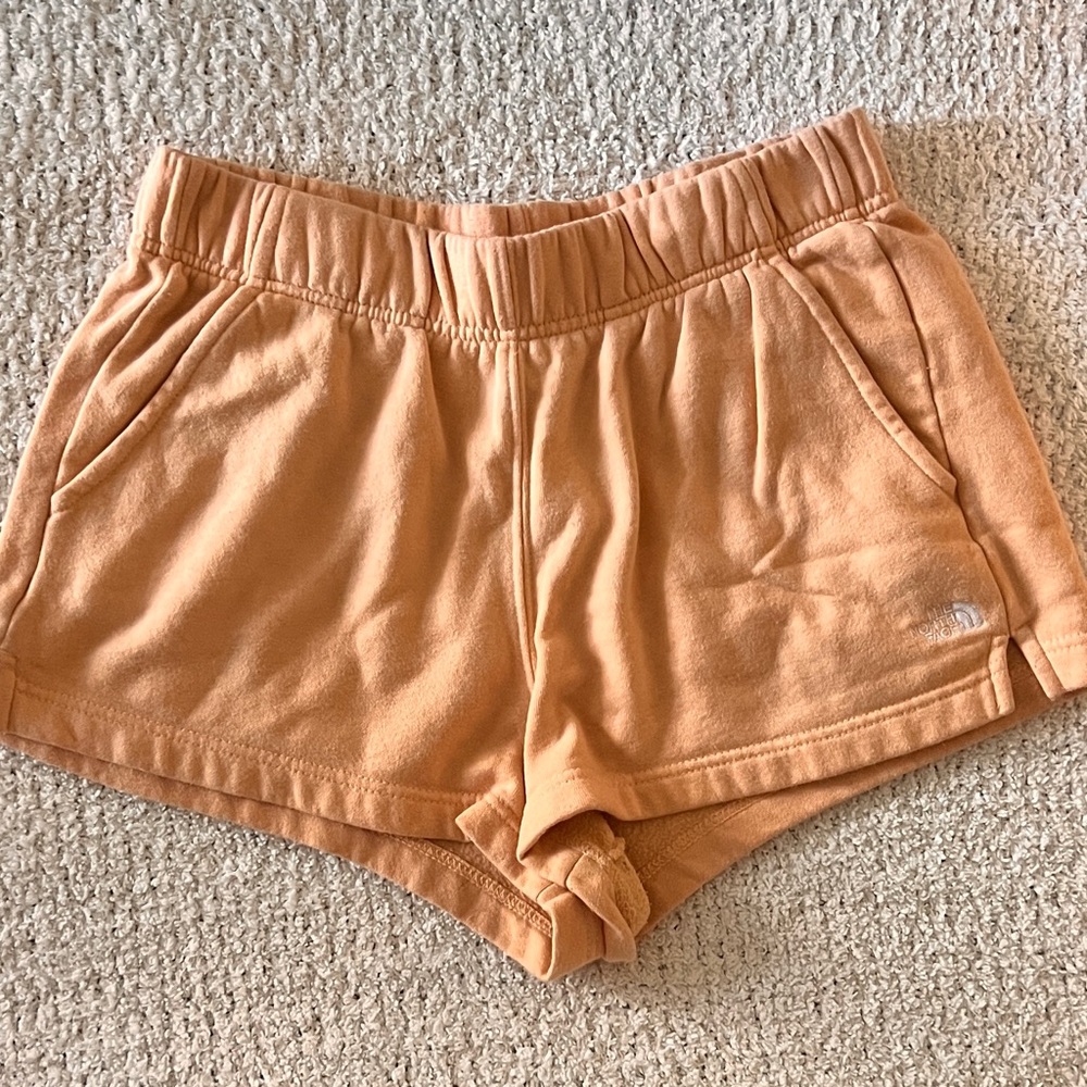 Orange North Face Shorts